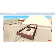 Khafre Pyramid Complex model: Site: Giza; View: Khafre Pyramid Temple (model)
